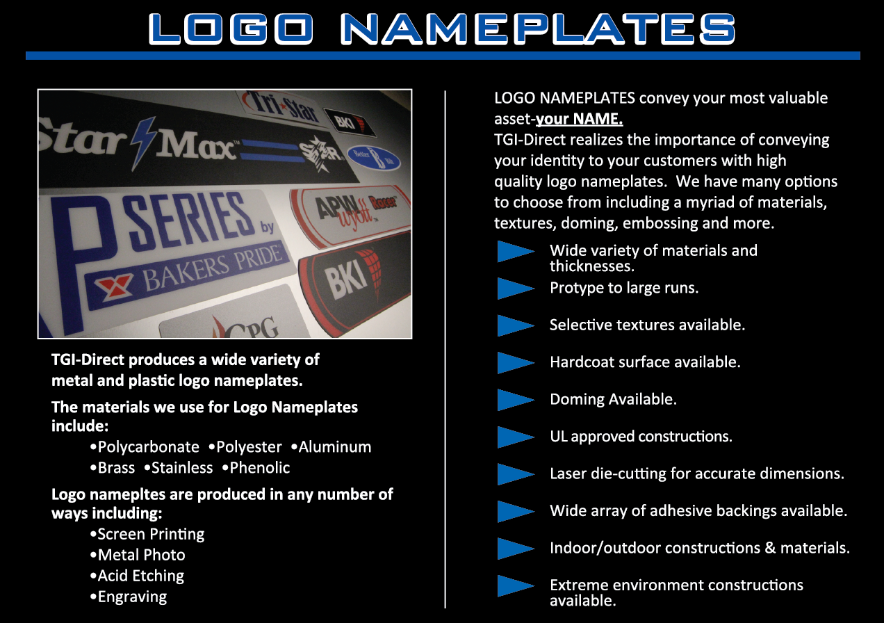 Logo Nameplates